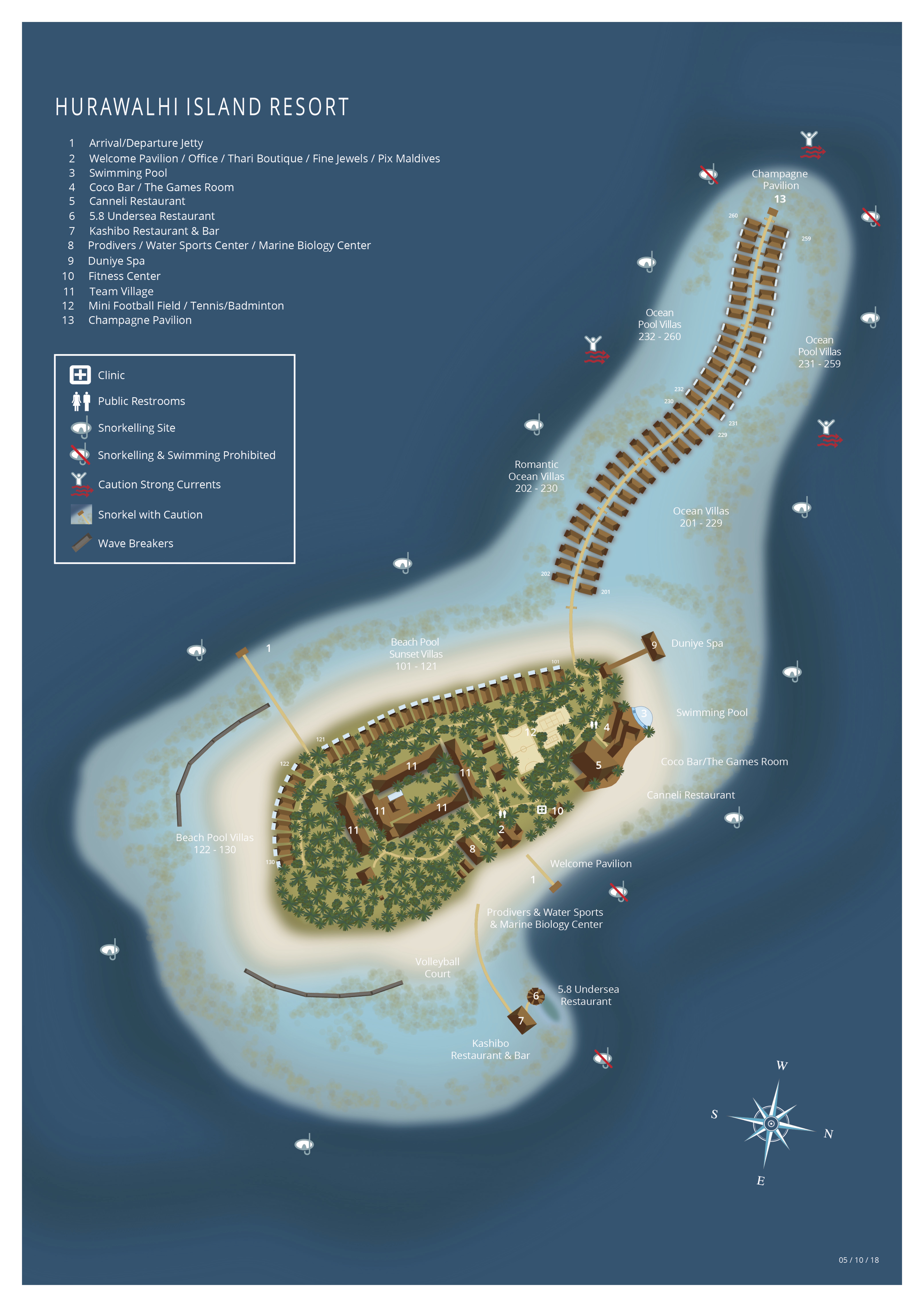 Mappa di Hurawalhi Maldives Island Resort