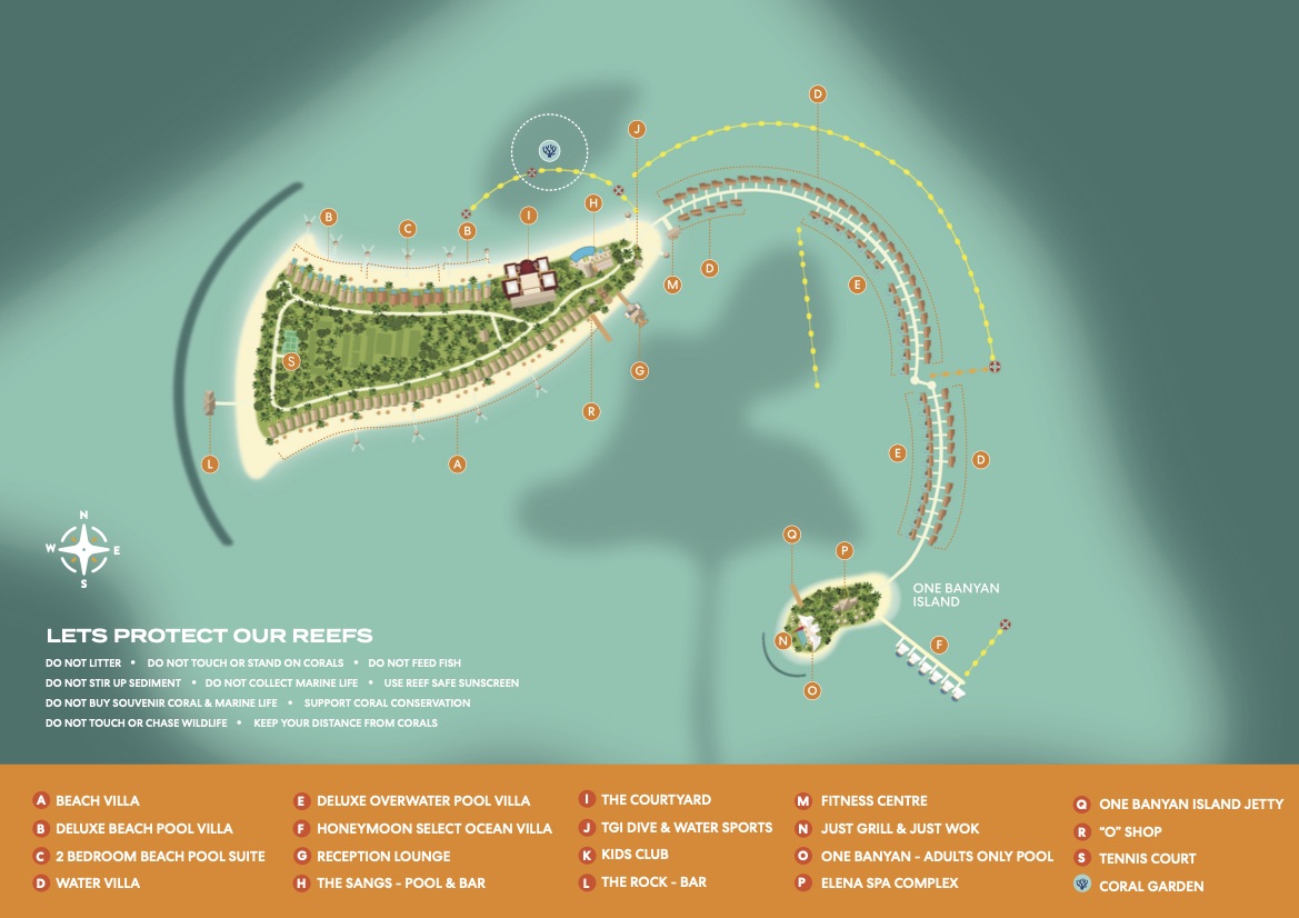 Mappa del Resort Oblu Select at Sangeli