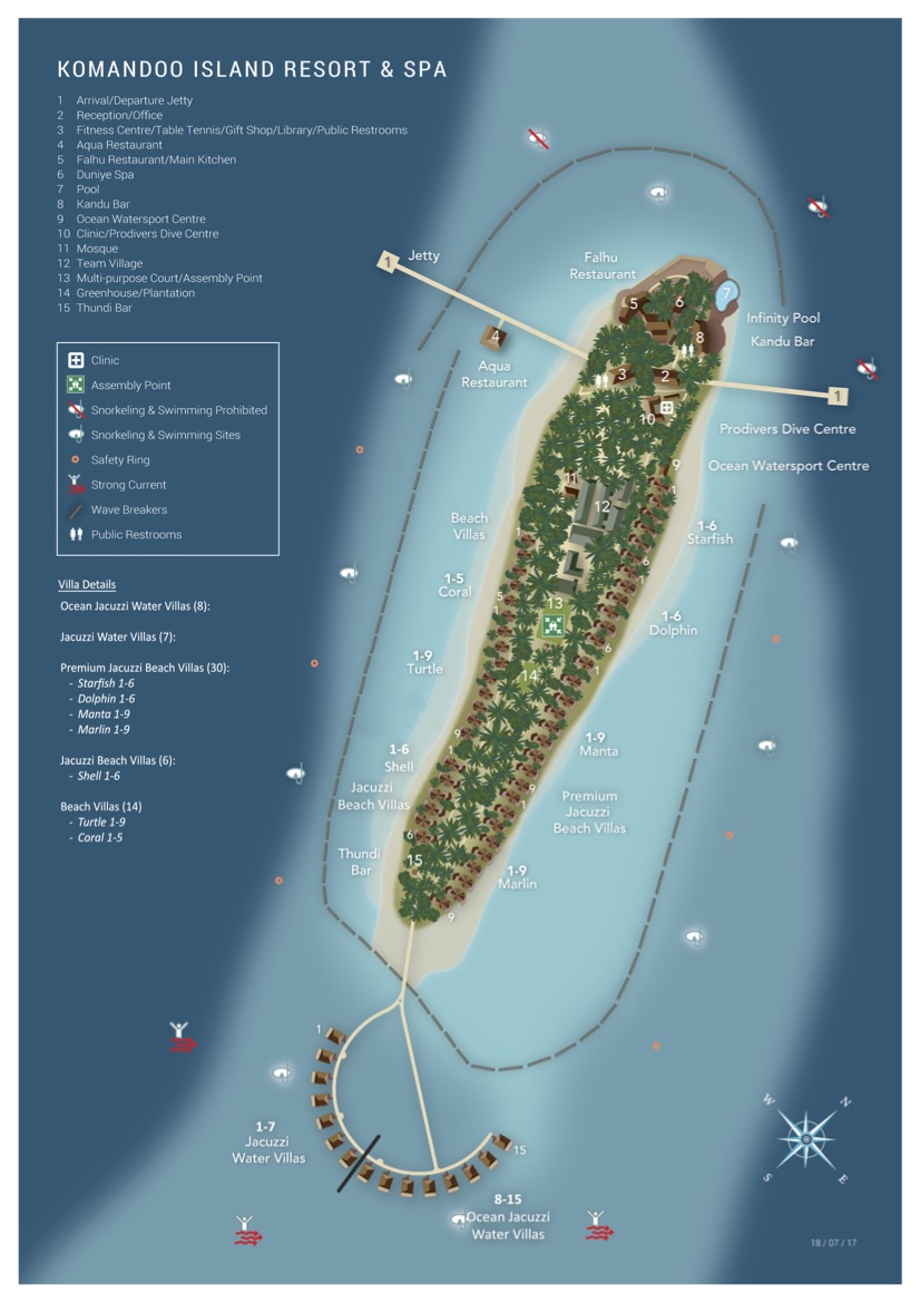 Mappa del Resort Komandoo